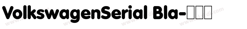 VolkswagenSerial Bla字体转换